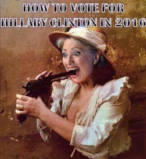 Funny Hillary Clinton Meme How To Vote For Hillary Clinton In 2016 Image