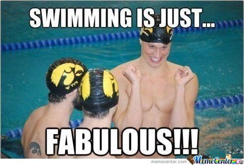 Funny Swimming Meme Swimming Is Just Fabulous Picture