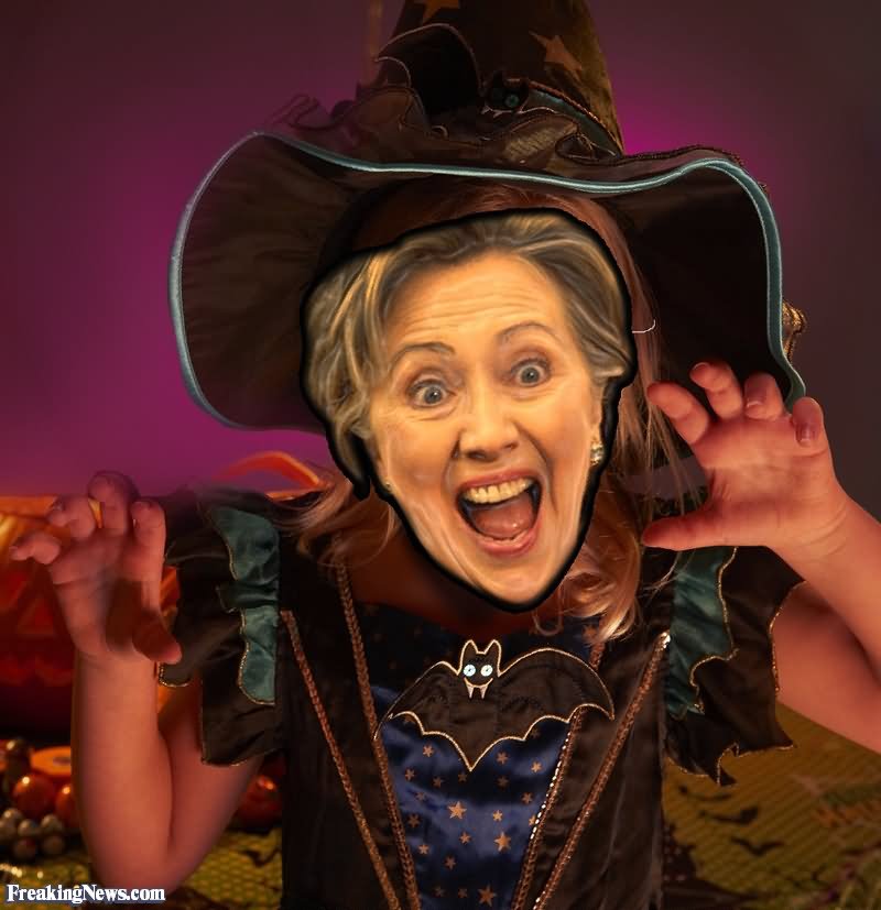 Funny Witch Hillary Clinton Picture For Whatsapp