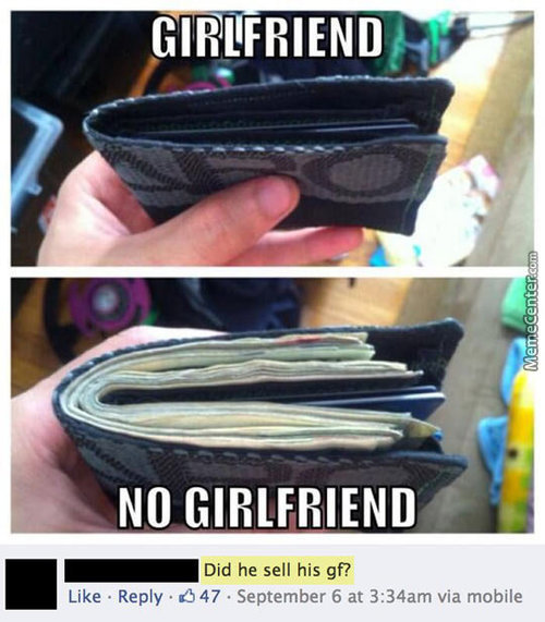 Girlfriend Vs. No Girlfriend Very Funny Meme Photo