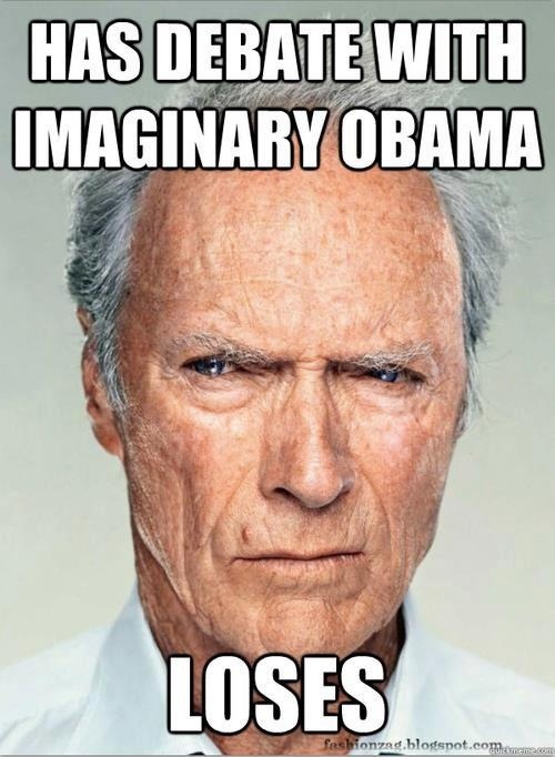 Has Debate With Imaginary Obama Loses Funny Political Meme Image
