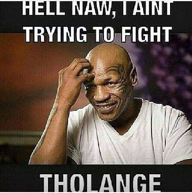 Hell Naw I Aint Trying To Fight Tholange Funny Fight Meme Image