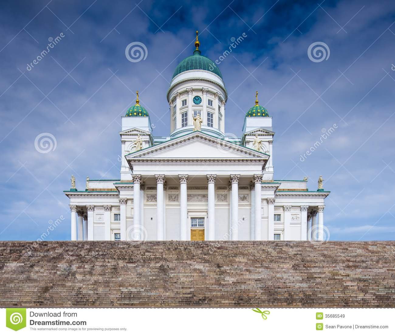 Helsinki Cathedral Front View Image