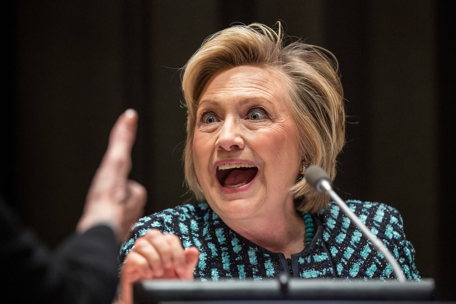 Hillary Clinton Funny Shocking Face Picture