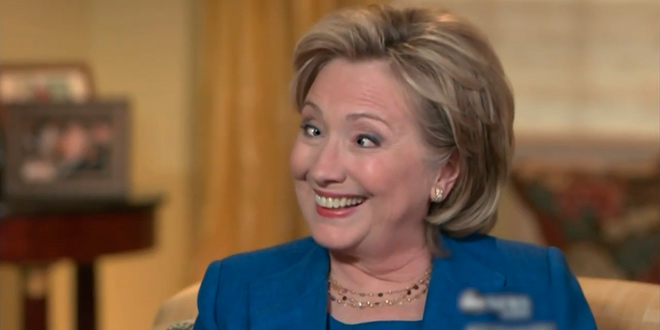 Hillary Clinton Staring Funny Picture