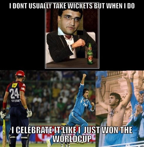 I Dont Usually Take Wickets But When I Do I Celebrate It Like I Just Won The Worldcup Funny Cricket Meme Image