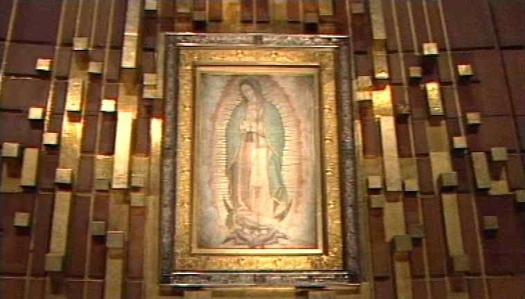 Image Of Our Lady Above Basilica's Altar