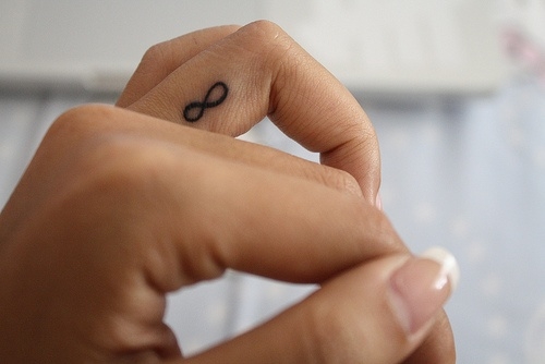 Infinity Ring Tattoo On Finger