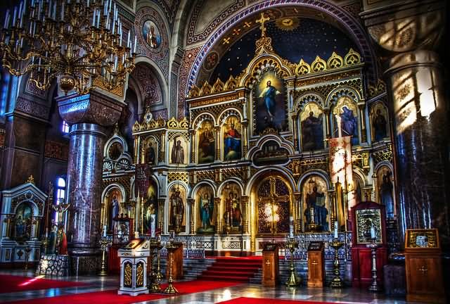 Inside Image Of The Uspenski Cathedral In Helsinki, Finland