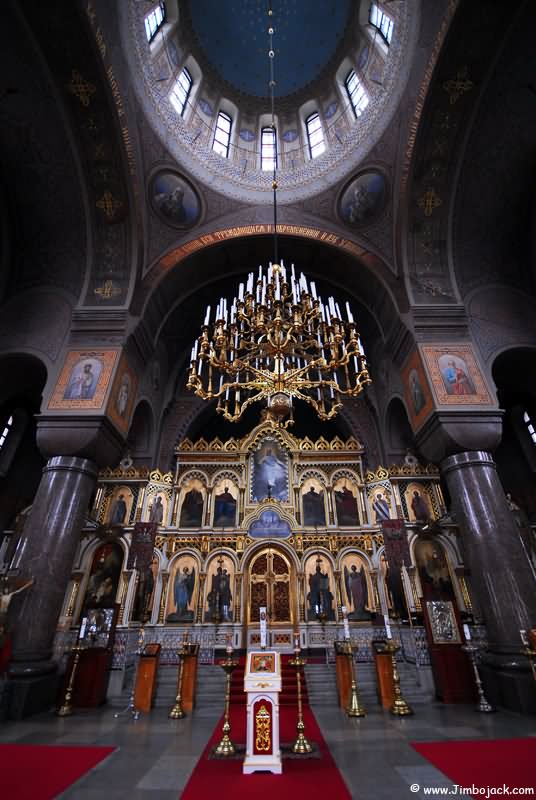 Inside Of The Uspenski Cathedral In Helsinki