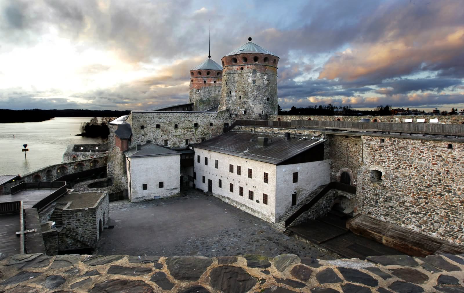 Inside The Olavinlinna Castle In Finland