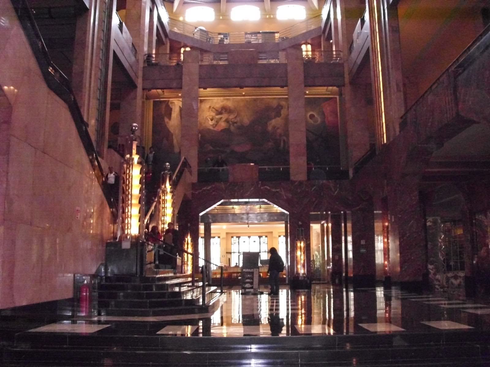 Interior Lobby Of The Palacio de Bellas Artes