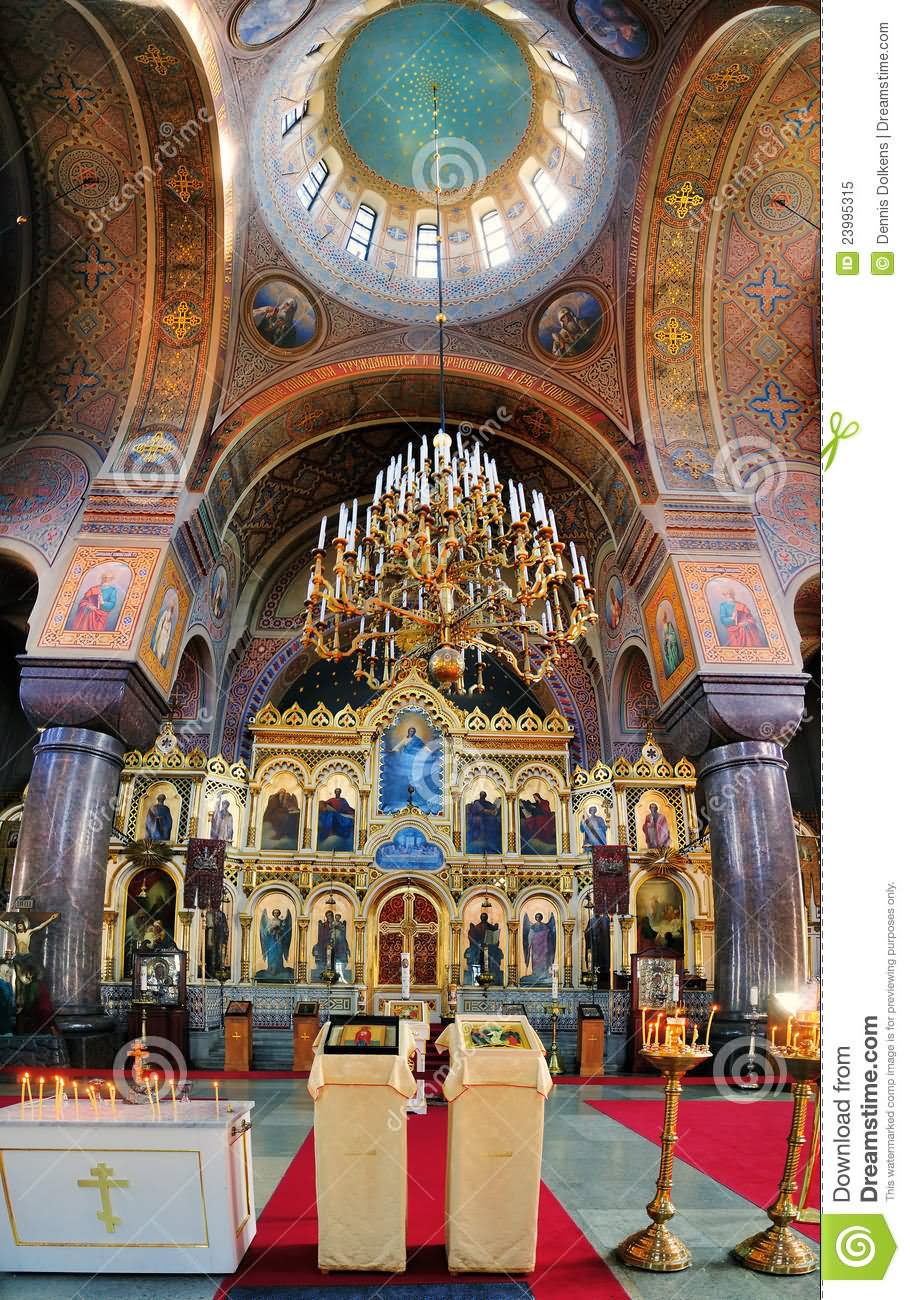 Interior Of The Uspenski Cathedral Picture