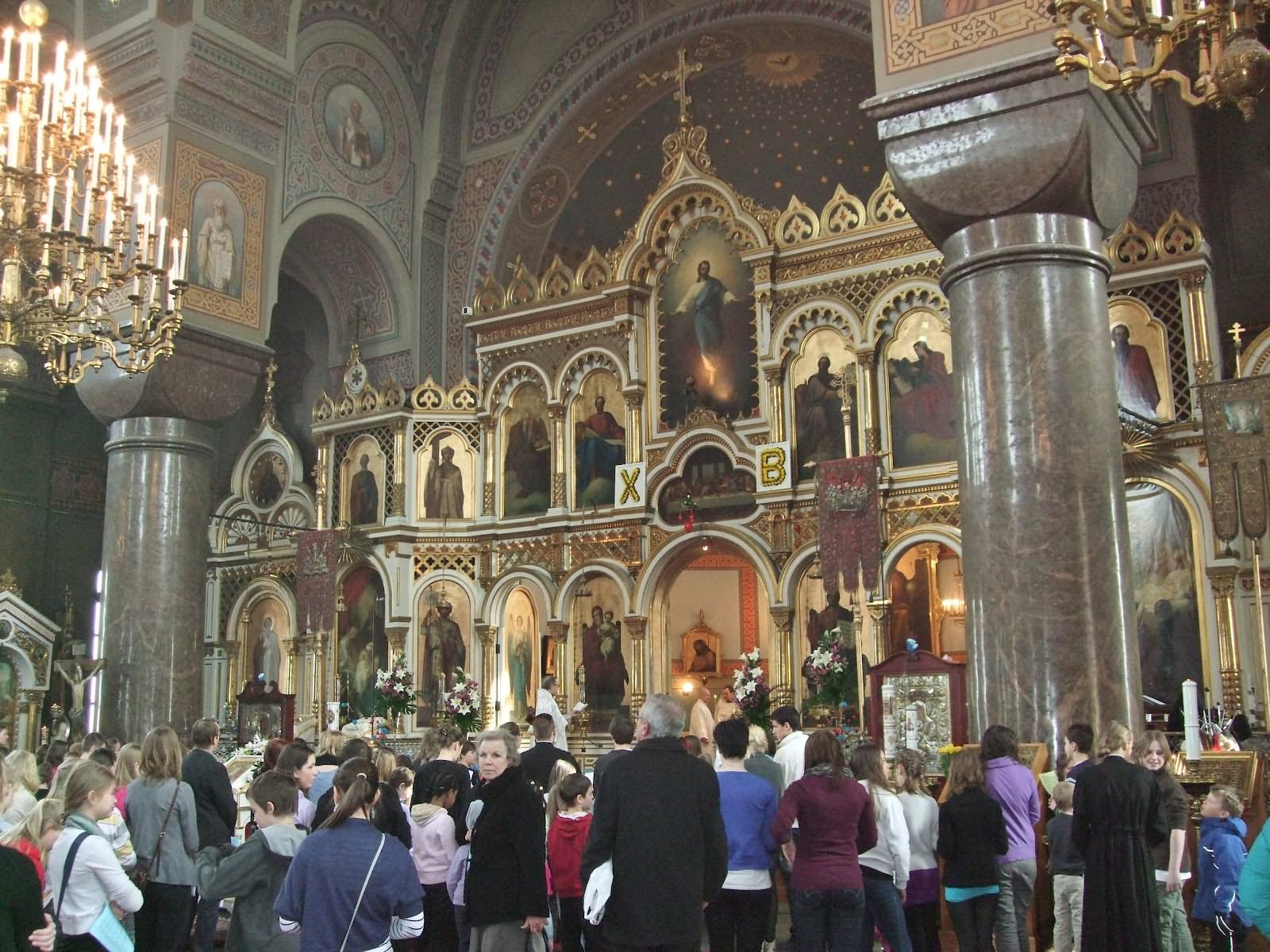 Interior Uspenski Russian Orthodox Cathedral