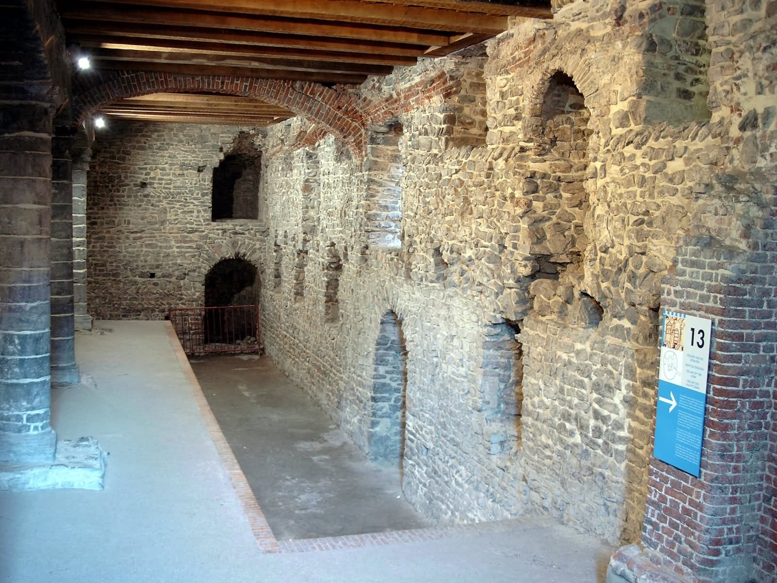 Interior View Of The Gravensteen In Belgium