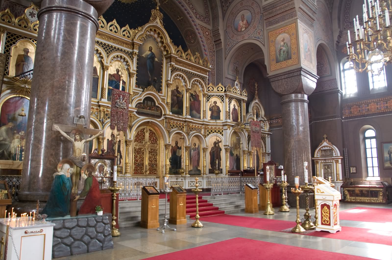 Interior View Of The Uspenski Cathedral In Finland