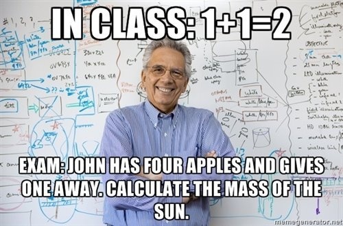 John Has Four Apples And Gives One Away Calculate The Mass Of The Sun Funny Math Meme Image