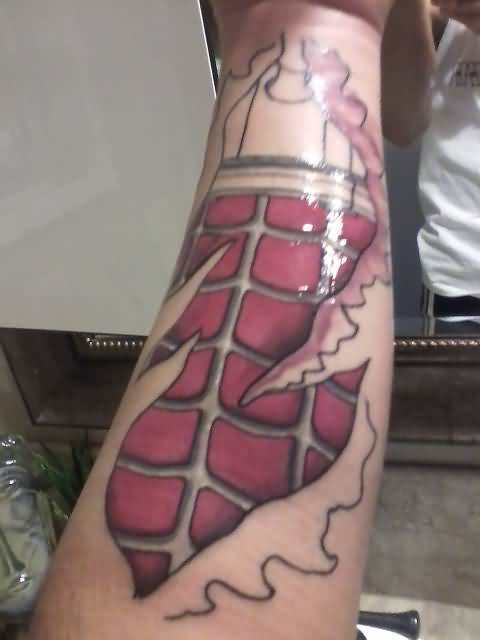 Left Forearm Spiderman Tattoo