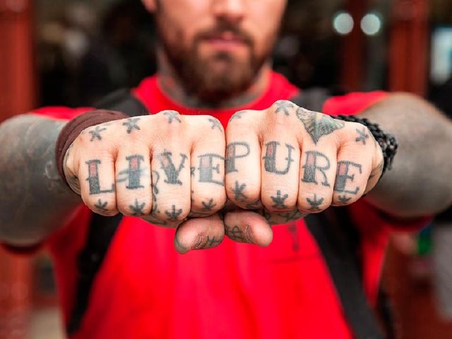 Live Pure Knuckle Tattoo For Men