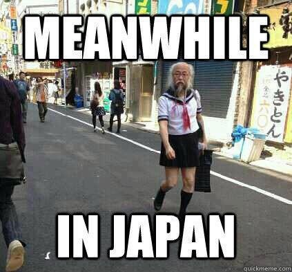 Meanwhile In Japan Funny Old Man Meme Image