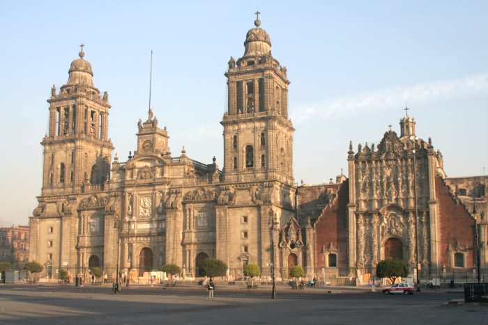 Metropolitan Cathedral Front View In Mexico Picture
