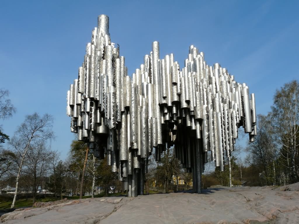 Monument Of Sibelius In Helsinki, Finland