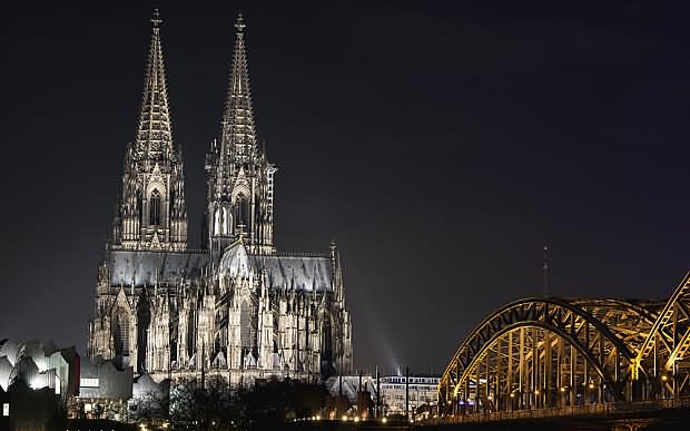 Night View Image Of The Cologne Cathedral In Cologne