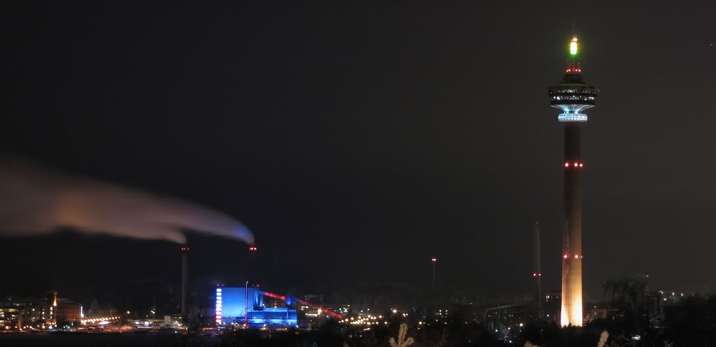 Night View Of The Nasinneula Tower