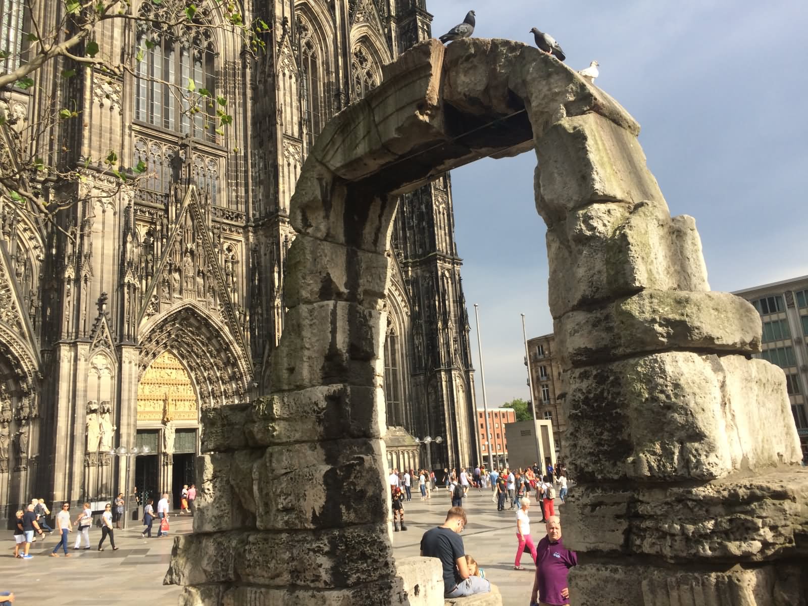 Northern Gate To The City In Front Of The Cologne Cathedral