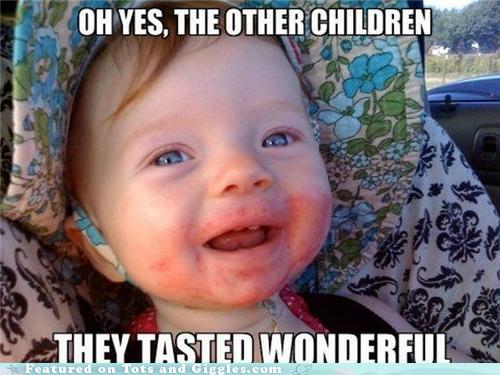 Oh Yes The Other Children They Tasted Wonderful Funny Baby Face Meme Image