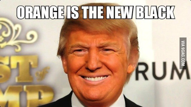 Orange Is The New Black Funny Donald Trump Meme Image
