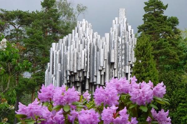 Picture Of The Sibelius Monument In Finland