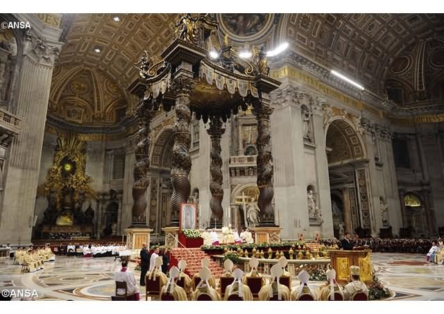 Pope Francis In St. Peter’s Basilica On The Feast of Our Lady of Guadalupe