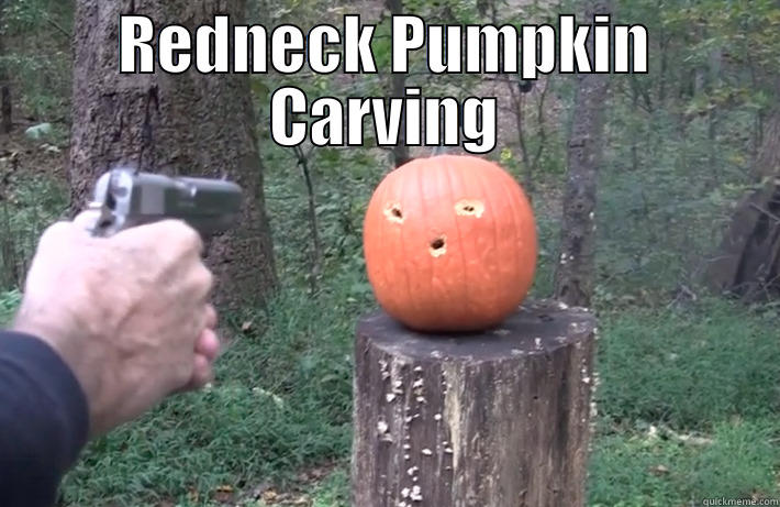 Redneck Pumpkin Carving Funny Pumpkin Meme Image