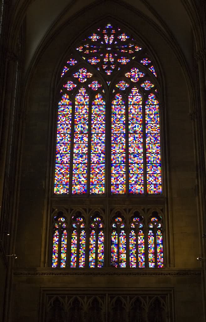 Richter Window Inside The Cologne Cathedral
