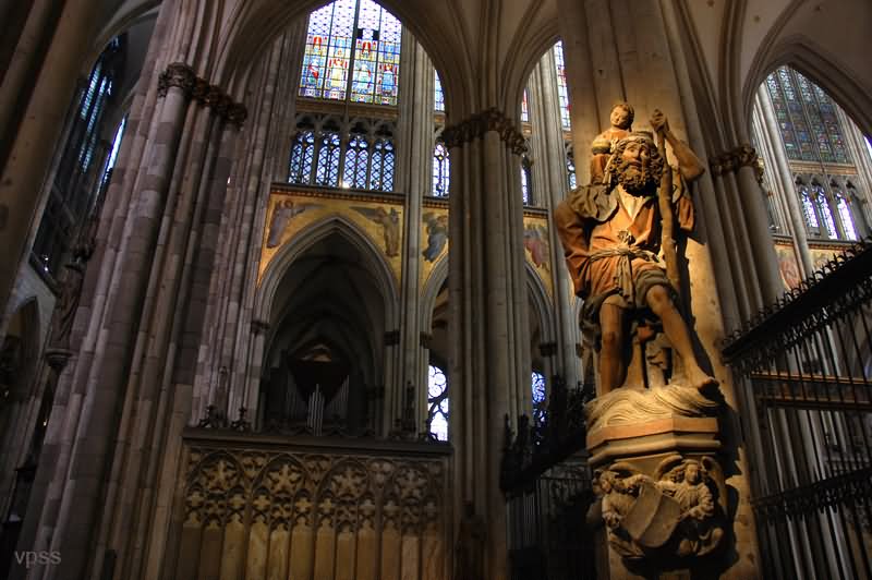 Sculpture Inside The Cologne Cathedral