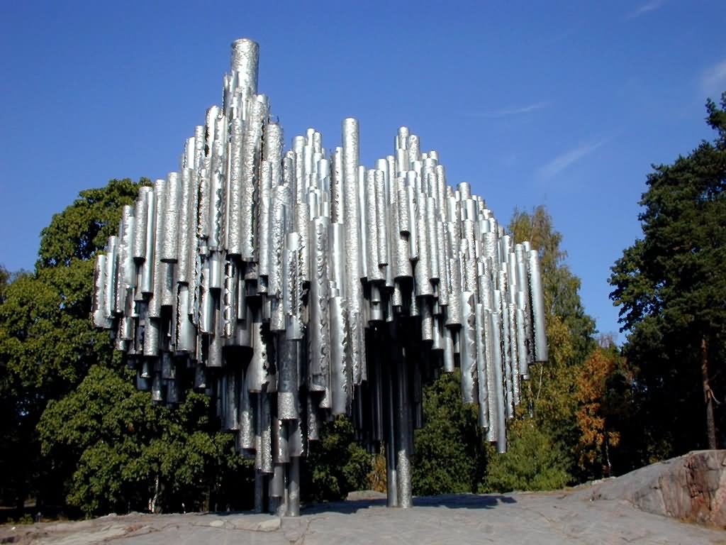 Sibelius Pipe Monument In Helsinki Picture