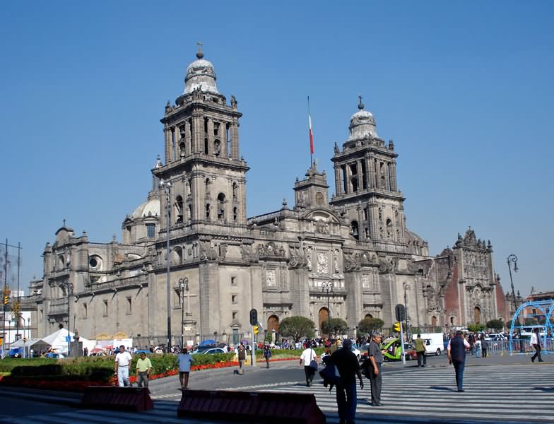 Side View Of Mexico City Metropolitan Cathedral
