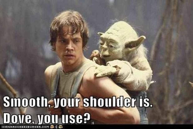 Smooth Your Shoulder Is Dove You Use Funny Internet Meme Picture
