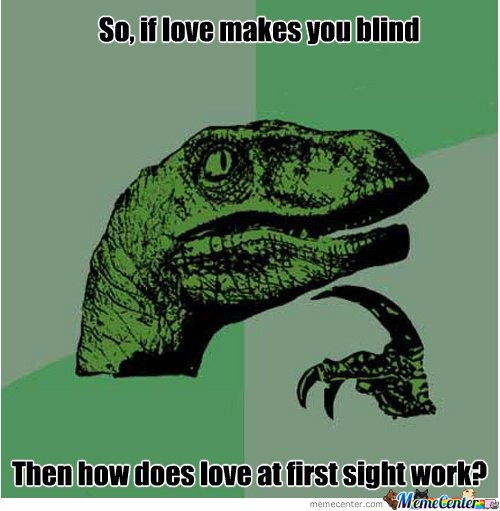 So If Love Makes You Blind Funny Love Meme Picture