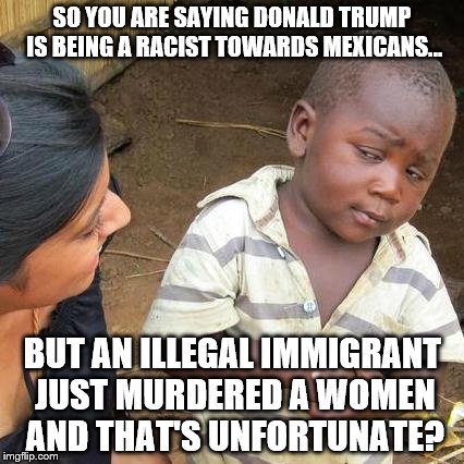 So You Are Saying Donald Trump Is Being A Racists Towards Mexicans Funny Donald Trump Meme Image