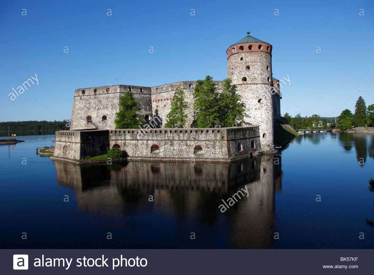 St. Olaf's Olavinlinna Castle In Saimaa Lake, Finland