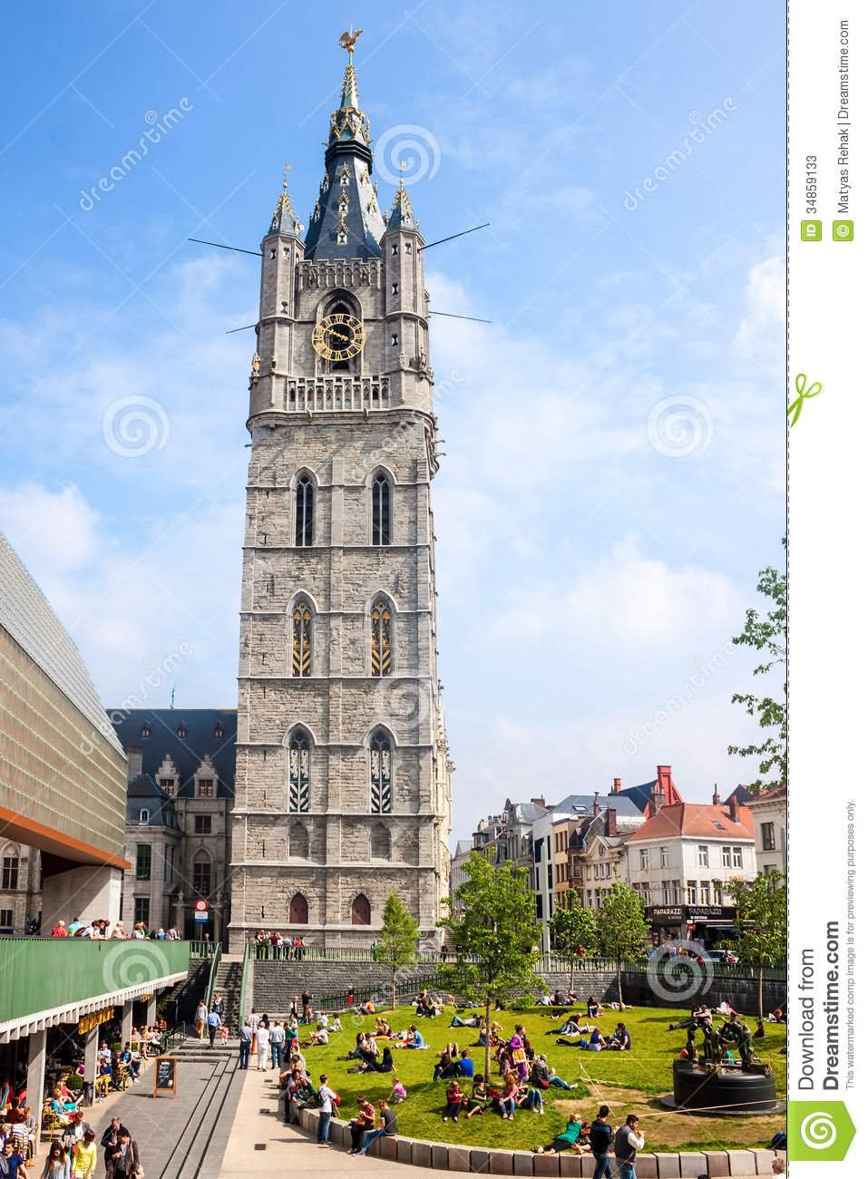 The Belfry of Ghent During Sunny Day