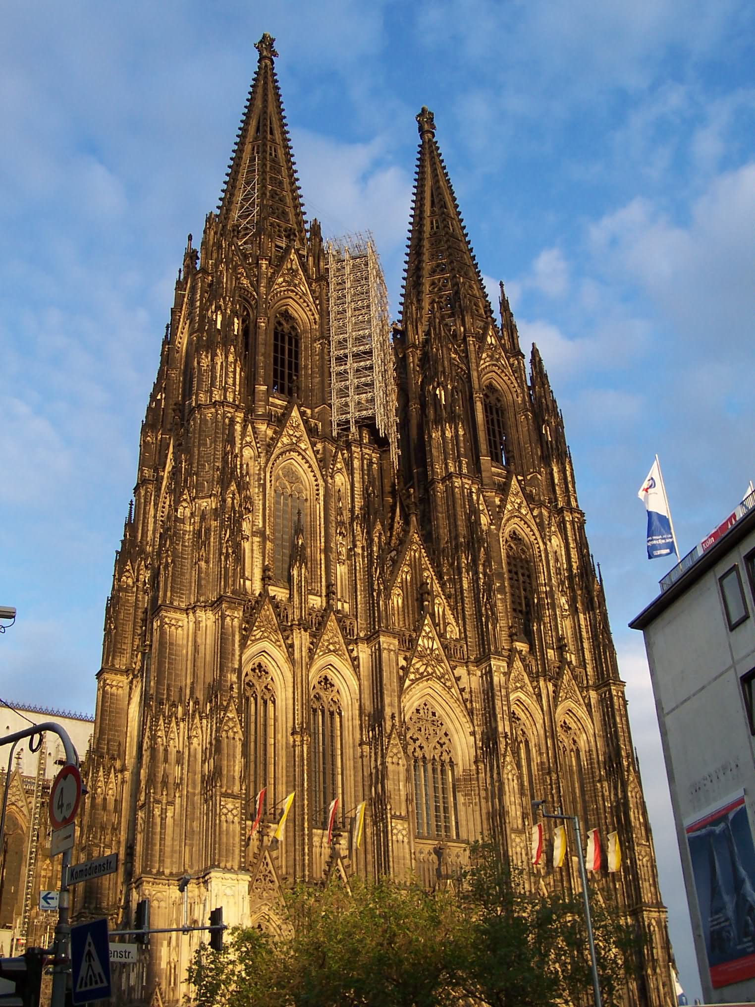 The Cologne Cathedral At Dusk In Cologne