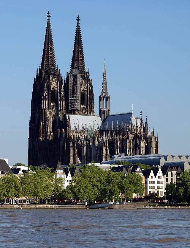 The Cologne Cathedral View Across The Rhine
