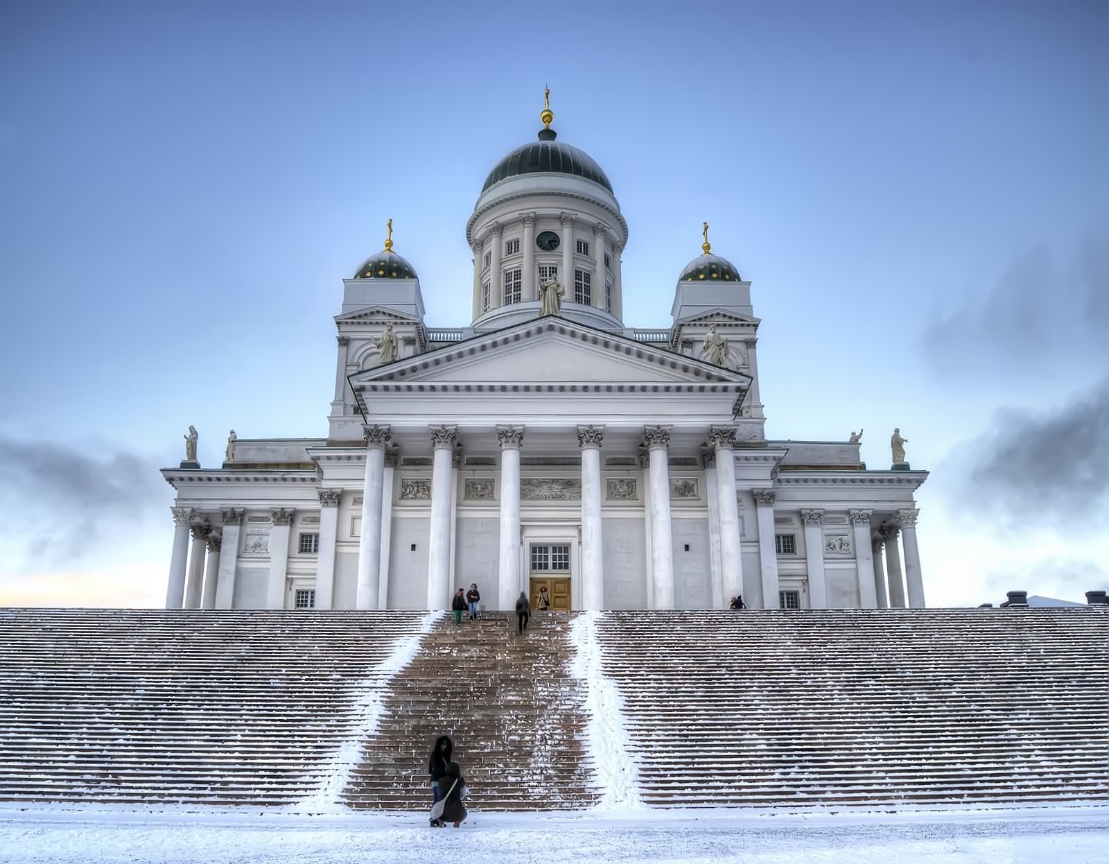 The Helsinki Cathedral Front Picture In Finland