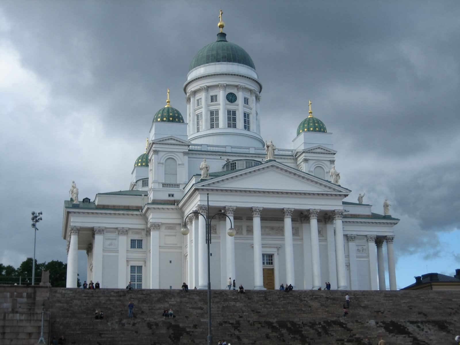The Helsinki Cathedral  Looks Amazing With Black Clouds