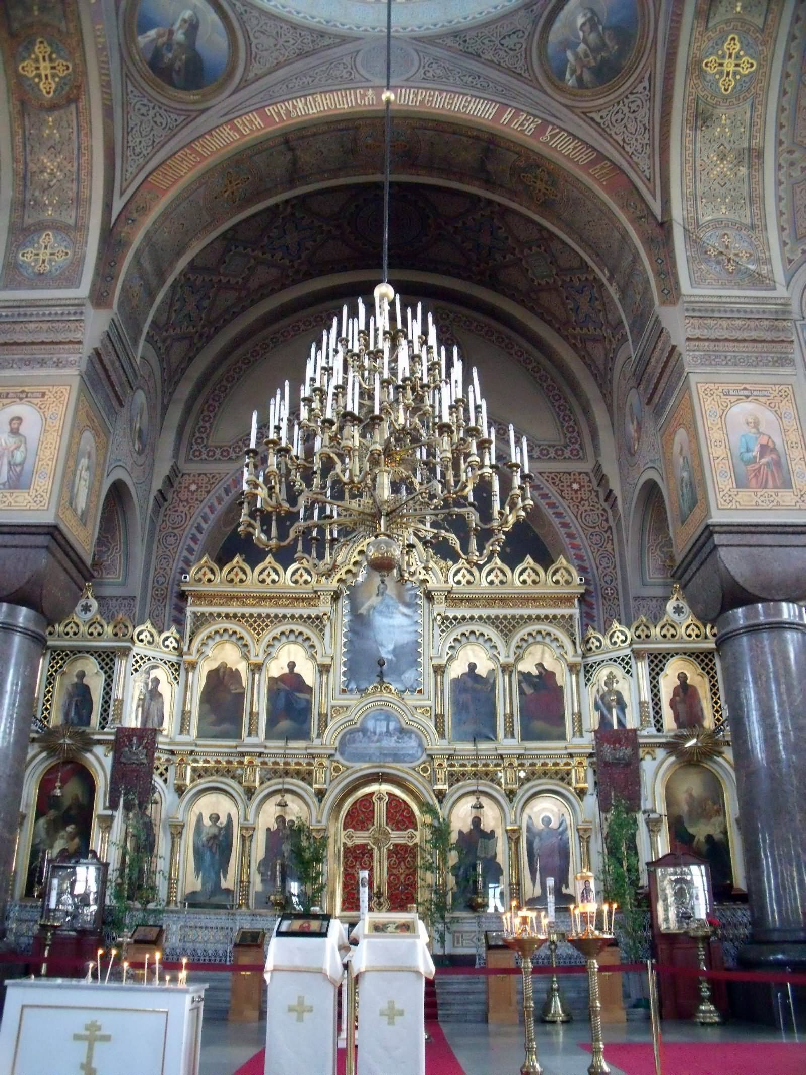 The Interior View Of  Uspenski Cathedral