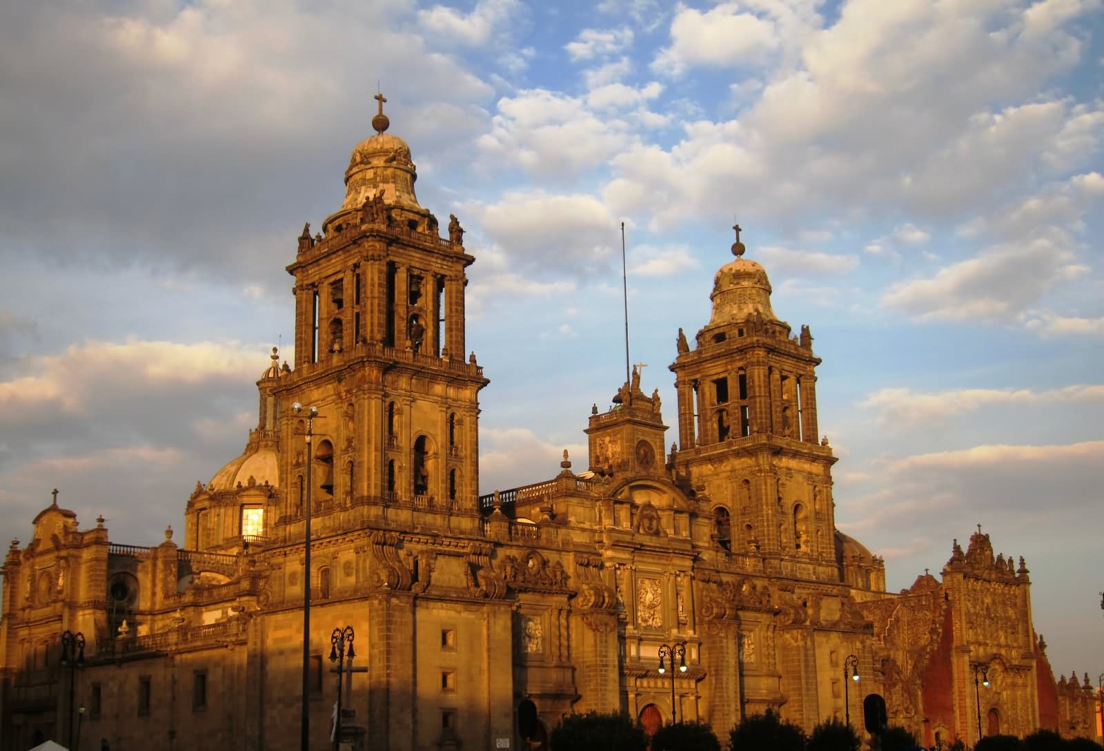 The Metropolitan Cathedral In Mexico During Sunset Picture