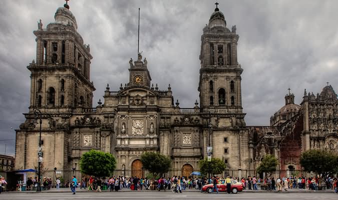 The Mexico City Metropolitan Cathedral Front Picture